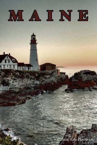 oldviewapp's tweet photo. Vintage travel poster of Maine #vintage #maine #oldphoto #travel #retro #oldview https://t.co/KsLPscMn6E