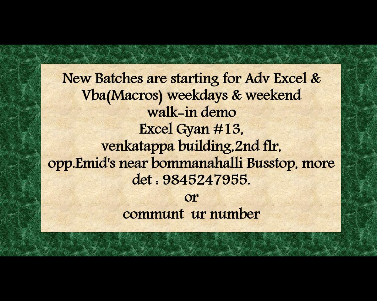 excel_gyan123's tweet image. 