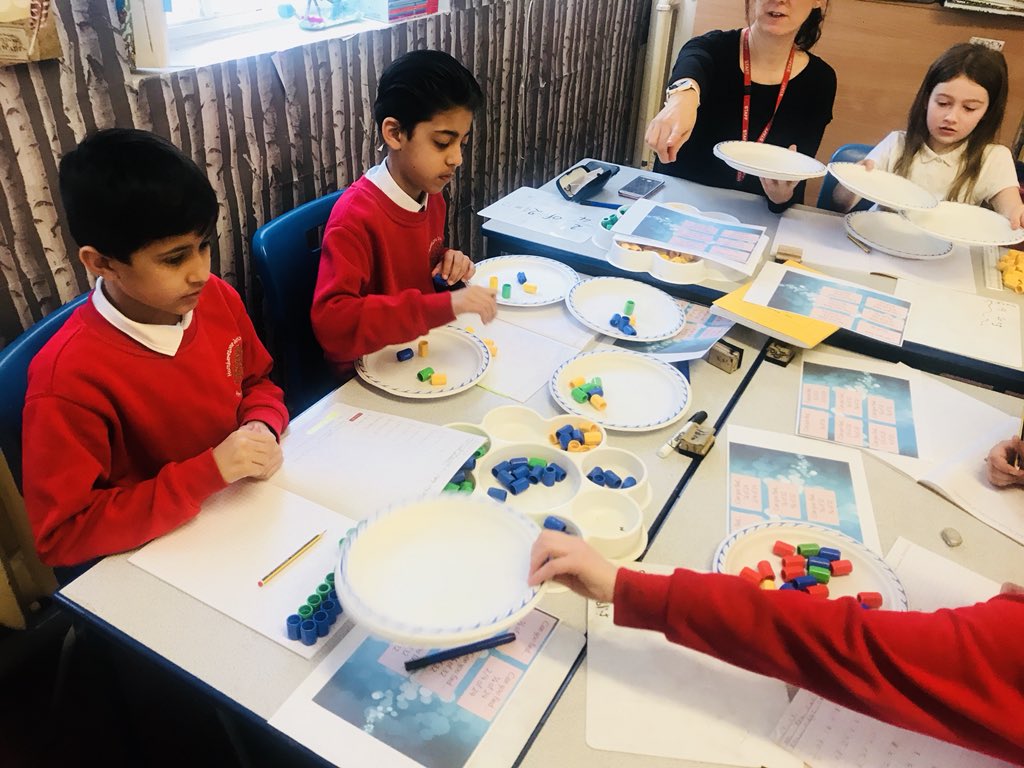 HIAMissJethva's tweet photo. Year 5 are becoming really confident with bar models and using practical resources to help understand how to find non unit fractions of amounts! @MathsOdyssey @HumboAcademy @HJAMissSmith #barmodelling #fractionsofamounts #mathssuperstars #welovemaths https://t.co/hncmFMMIJd