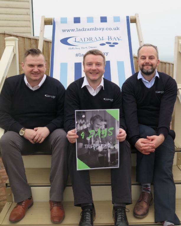 LadramBay's tweet photo. Our #SalesTeam are all ready & raring to go! Just #4days 'till opening @ #ladrambay #LadramCountdown Interested in #HolidayHome Ownership? Pop in and find out more. @ABIHolidayHomes @VictoryLeisure @swiftgroup @atlaslh @SurfBayLeisure https://t.co/jffnlU2sOT