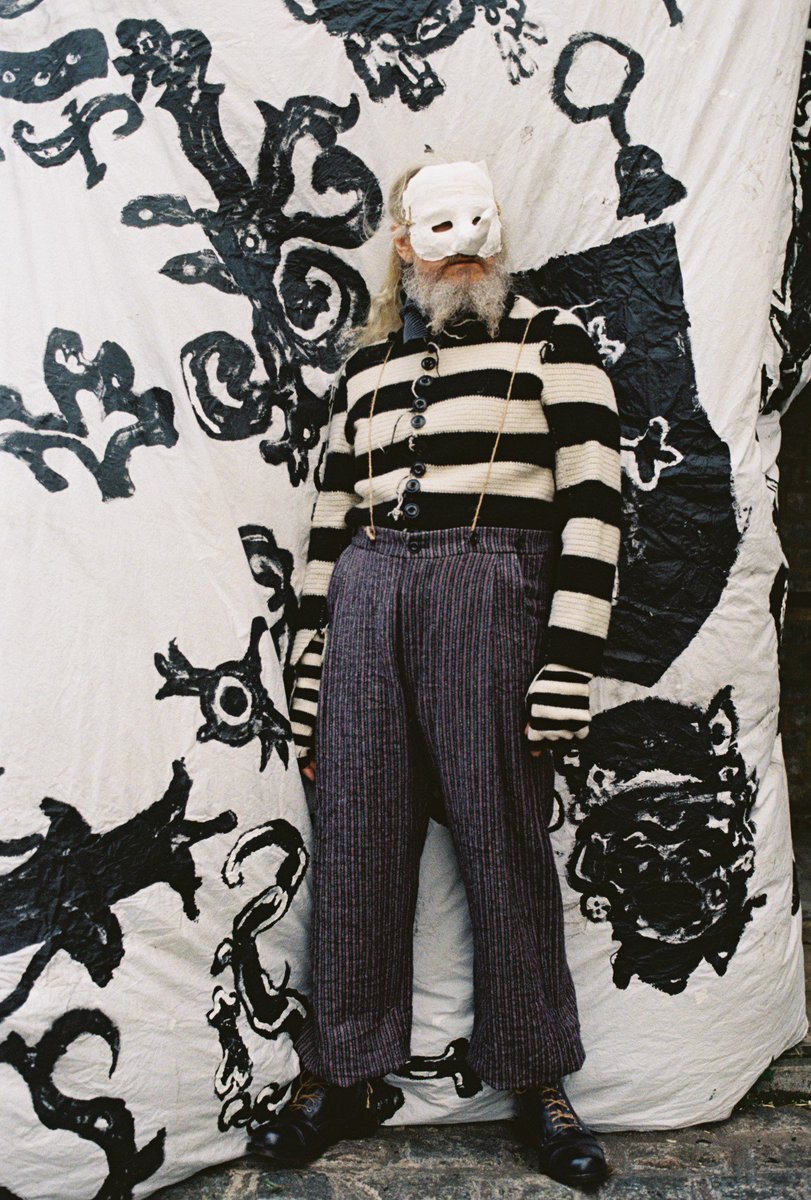 V_and_A's tweet photo. Don’t miss out!  Our next #FashioninMotion will feature the work of British menswear designer John Alexander Skelton - tickets available now! Celebrated by @i_D  Magazine as ‘one of the brightest, boldest, and most strikingly original talents.' https://t.co/n4GHVan3NH https://t.co/YBHBfn3O96