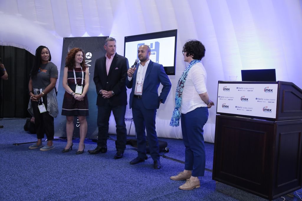 IMEX_Group's tweet photo. #IMEXpitch - Showcasing the most innovative event tech at IMEX in Frankfurt. Apply before 23rd March for the chance to go head to head in front of an expert judging panel, in a bid to win free exhibition space at IMEX 2019! https://t.co/XZ6n3B1FEO https://t.co/PiT3lKiYsE