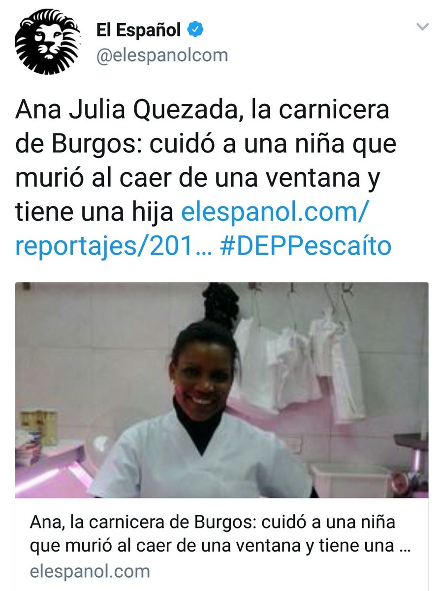 SuperFalete's tweet image. La carnicera de Burgos no, pero los buitres de El Español es posible que sí.