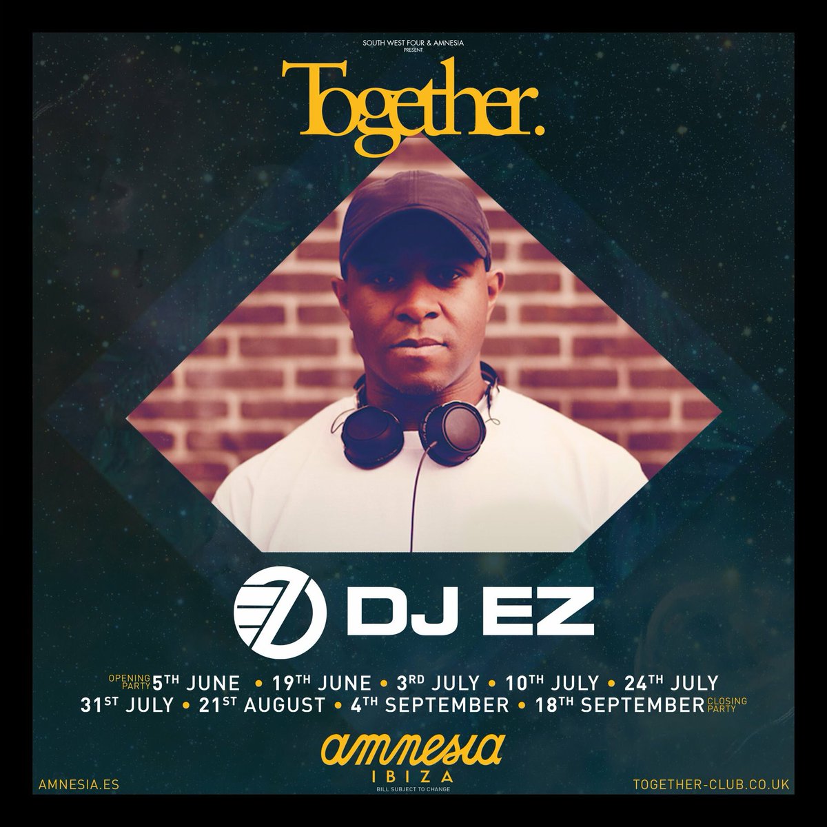 locknloadevents's tweet photo. Hyped to welcome back an awe-inspiring new addition this summer to @Togetherclub: that is DJ extraordinaire, DJ EZ, who will play no less than 9 special dates at Amnesia Ibiza. 💥

→ Early Bird Tickets available to 15th March: https://t.co/PQEzzN9zr7 https://t.co/6d9VTFDGGS