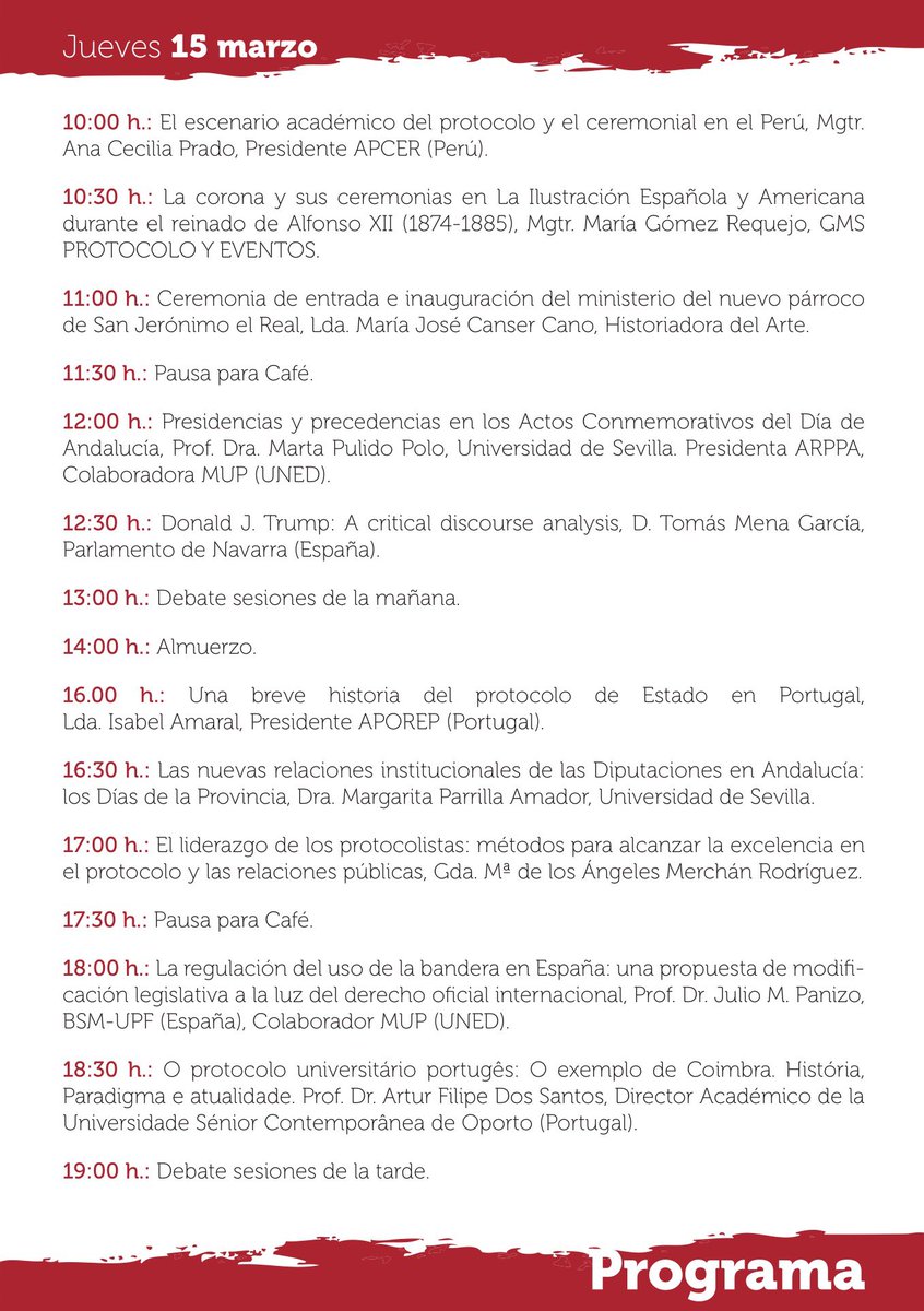CongreProtocolo's tweet photo. Buenos días, ya estamos a dos días del inicio del IV #CIEPC, y tenemos todo preparado para el reencuentro en esta cuarta edición #protocolo #ceremonial #RRII #Comunicación #UNED #Madrid este es nuestro programa https://t.co/NpbwE66p1d