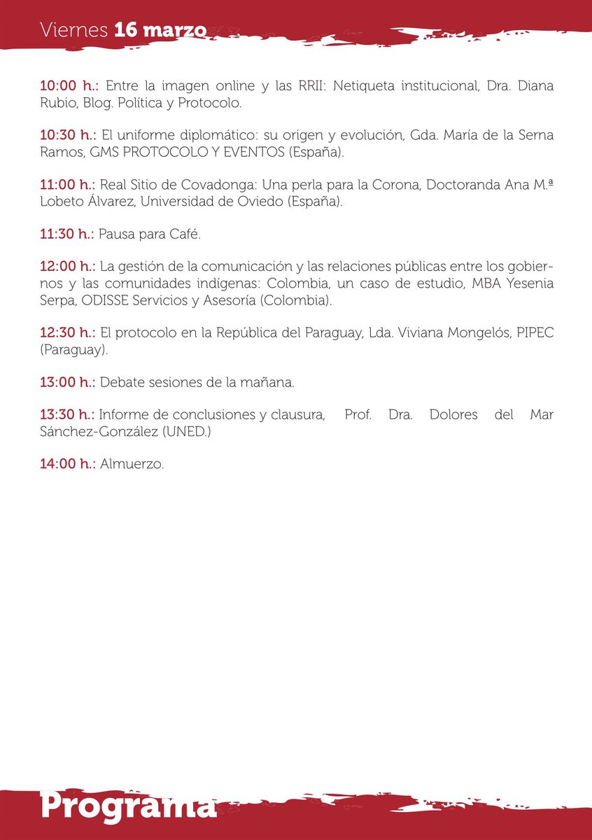 CongreProtocolo's tweet photo. Buenos días, ya estamos a dos días del inicio del IV #CIEPC, y tenemos todo preparado para el reencuentro en esta cuarta edición #protocolo #ceremonial #RRII #Comunicación #UNED #Madrid este es nuestro programa https://t.co/NpbwE66p1d