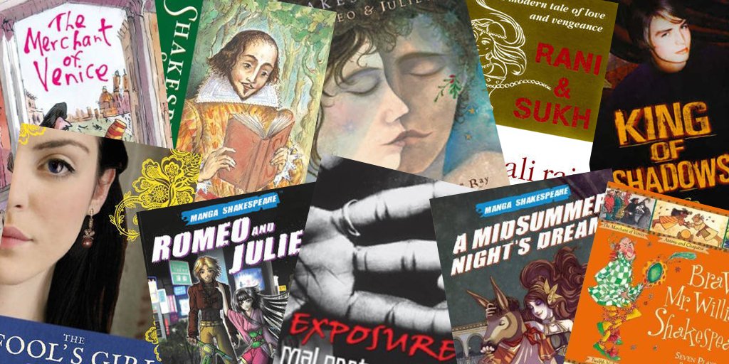 Booktrust's tweet photo. Did you know that today marks the beginning of #ShakespeareWeek? Kick it off in style with these brilliant retellings of some of Will's best plays: https://t.co/dPM93wqibm https://t.co/K77nH9WrEl