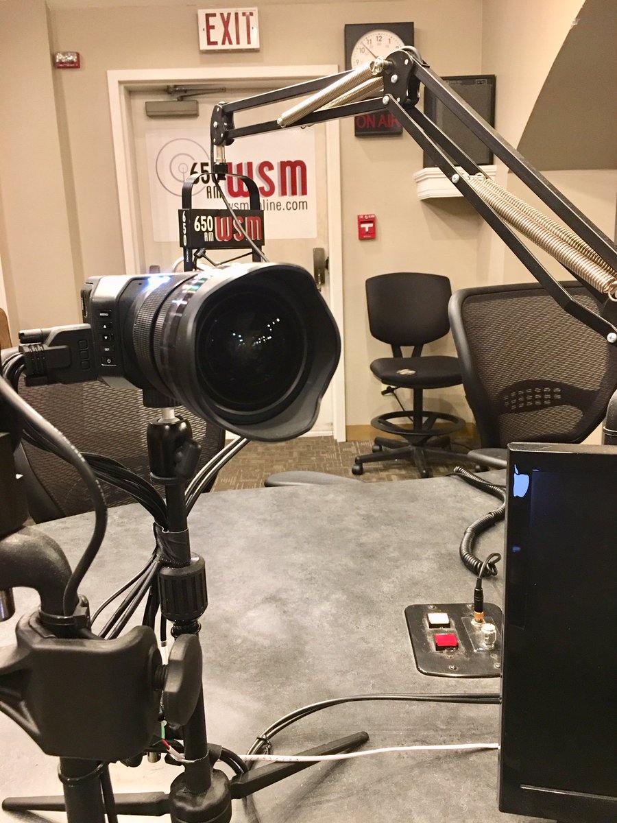 bwhytecomedy's tweet photo. Hanging on the air 5:30-10 AM  on @WSMradio this morning filling in for Bill Cody.  Getting ready to brush my teeth twice since they've added HD cameras for @WatchHeartland where this radio show is televised.  Chris Janson joins us at 8:20.  #wsmonline.com https://t.co/STAtnXBn9D