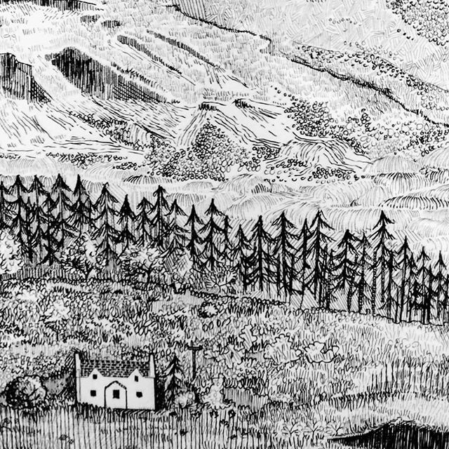 PatFlorentin's tweet photo. We're delighted to be hosting a new exhibition by @hannahkellyillustration
Incredible pen &amp; ink vistas.
Free to admire, available for purchase. https://t.co/iQKZYpEkwl https://t.co/p8LXIgt14V