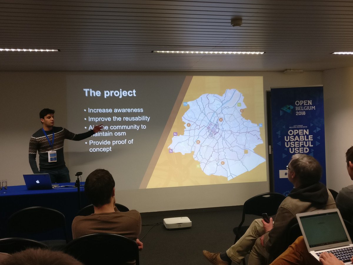 openbelgium's tweet photo. Open Summer of code being presented by alumni @ramachi_M at #OpenBelgium! Great presentation on his #oSoc17's cycling project. More: https://t.co/IYuhno2ZBd #opensource #opendata https://t.co/ye5Sm1UnhG
