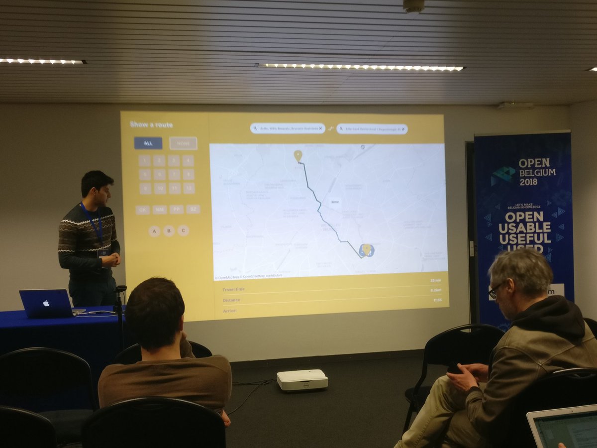 openbelgium's tweet photo. Open Summer of code being presented by alumni @ramachi_M at #OpenBelgium! Great presentation on his #oSoc17's cycling project. More: https://t.co/IYuhno2ZBd #opensource #opendata https://t.co/ye5Sm1UnhG