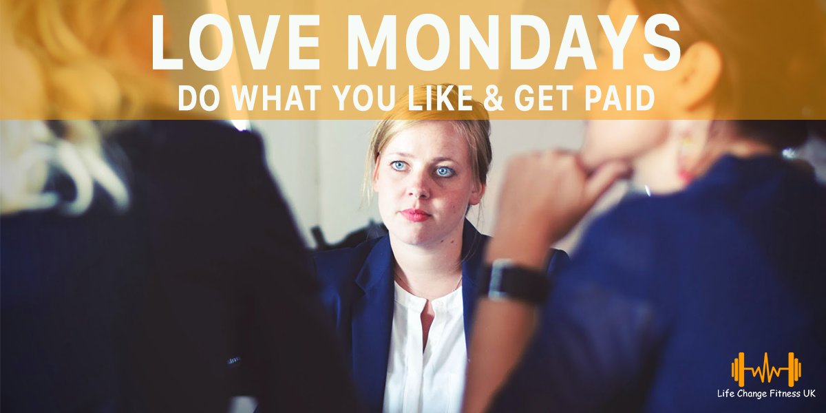 Love your job! Love Mondays! If you are passionate about fitness we can help you love Mondays again: because if you do what you #love you will #love what you do #simple Contact us today to begin your new you! #fitness #Monday #love #NewJob