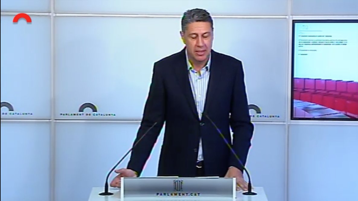 PPCatalunya's tweet photo. "No contemplamos unas nuevas elecciones porque la sociedad catalana está harta; en diciembre habló y los que ganaron tienen que tomar decisiones a favor de la gobernabilidad" @Albiol_XG en el #Parlament
#JuntosPPC https://t.co/nyfquyNf7n