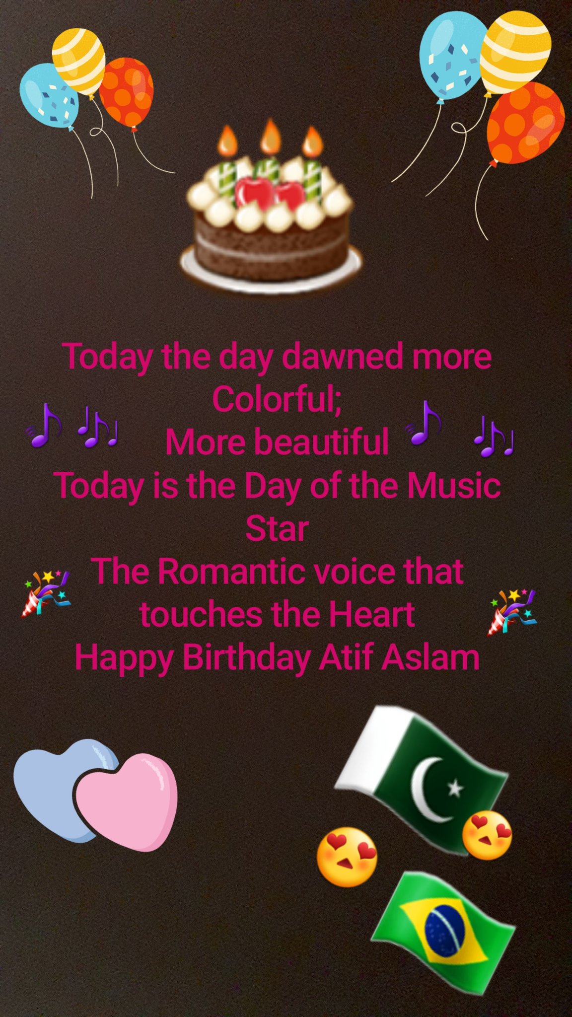 Happy Birthday Atif Aslam   