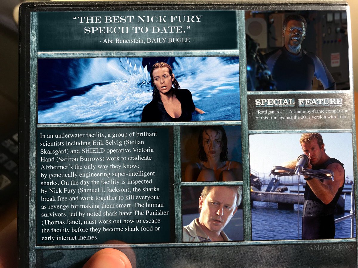 Marvels_Every's tweet photo. DEEP BLUE SEA (1999)
dir: Renny Harlin

#marvel #mcu #deepbluesea #rennyharlin #stellanskarsgard #saffronburrows #samuelljackson #thomasjane #erikselvig #victoriahand #punisher #thepunisher #frankcastle #nickfury #terencerattigan https://t.co/7r04xph7nb