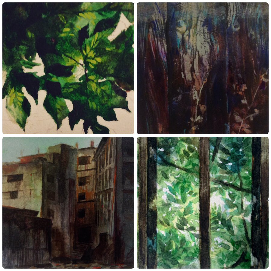 ミニ水彩詰め合わせ
12枚
size:80×80mm 