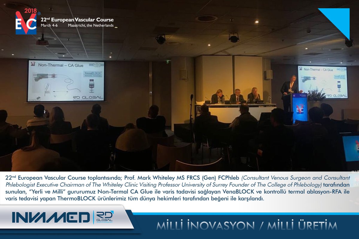 rdglobal_inc's tweet photo. #RDGlobal, #Invamed, #Maastricht, #EVC, #fleboloji, #phlebology, #VenaBLOCK, #VeinOFF, #ThermoBLOCK, #milliuretim, #milliinovasyon, #turkey, #biomedicalsolutions, #varicosevein, #DVT, #Rasitdinc, #Oguzdinc https://t.co/NJaT3nR91g