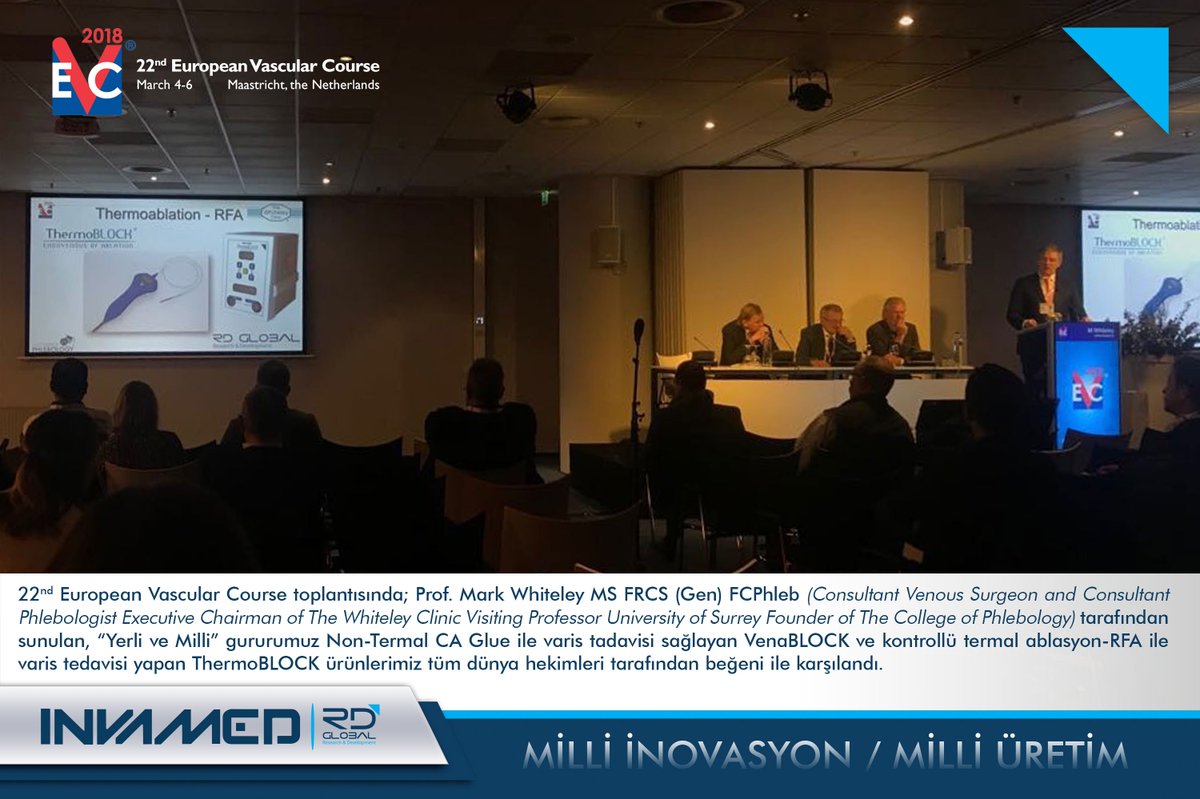 rdglobal_inc's tweet photo. #RDGlobal, #Invamed, #Maastricht, #EVC, #fleboloji, #phlebology, #VenaBLOCK, #VeinOFF, #ThermoBLOCK, #milliuretim, #milliinovasyon, #turkey, #biomedicalsolutions, #varicosevein, #DVT, #Rasitdinc, #Oguzdinc https://t.co/NJaT3nR91g