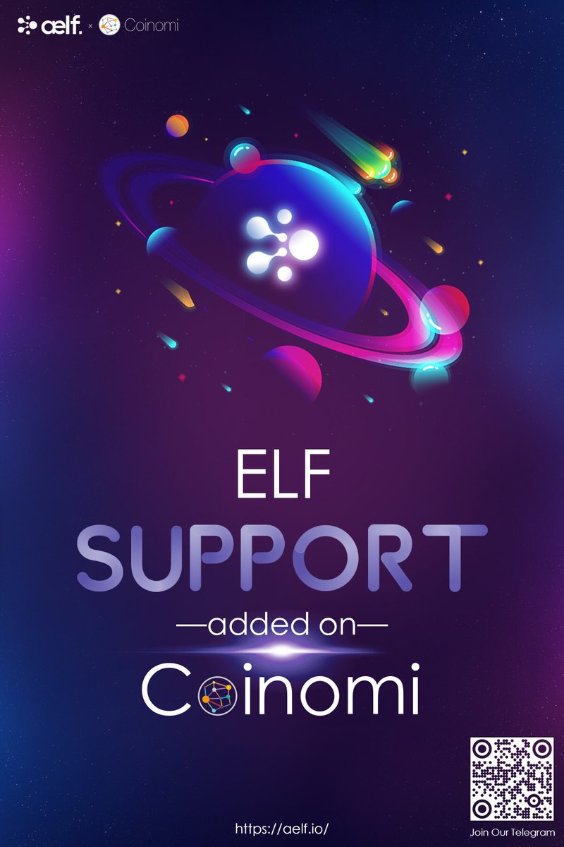 $ELF Support added on <a href="/CoinomiWallet/">coinomi</a>