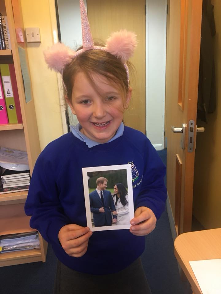tweeterowl's tweet photo. We were so excited  when a very special letter arrived! Lily wrote to Prince Harry in Letterbox Club and received a reply today in the post #royalwedding https://t.co/MKwCqbnudg