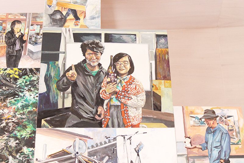 ishinomakikokes's tweet photo. 昨日、「山形藝術界隈展〇五」を鑑賞。絵画の中に見覚えのある人を2人も発見した。笑
#ガルバナイズギャラリー #GALVANIZEgallery #石巻のキワマリ荘 https://t.co/vZ6MvzmLkp