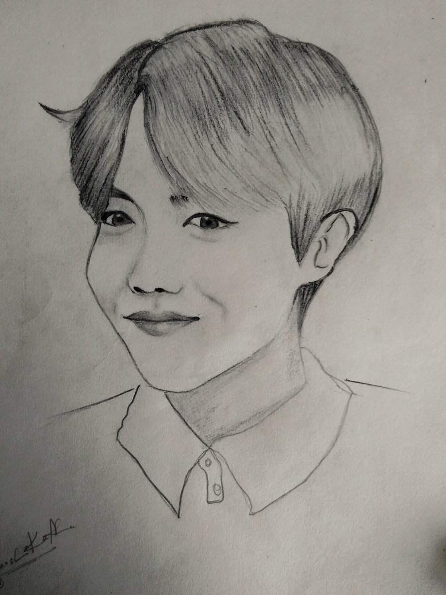 Harshitha A R M Y On Twitter Mine Unsuccessful Drawing Of Jhope I M Really Sry I Tried My Best So That It Will Come Out Good But I Failed I Hope Nxt Tym I Ll B Better Than This