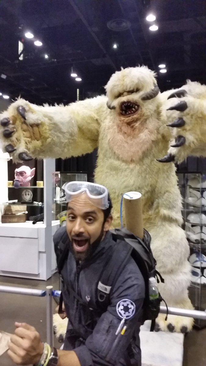 TigerAK1's tweet photo. @Tosche_Station My friend just pointed me to this episode and i loved the Bodhi love. I had the good fortune of meeting  @chaosbria at SWCO in her Aphra cosplay and I might be the happy Bodhi you mentioned at 36:00 and i'll be on that first transport off of Hoth once I out run this Wampa! https://t.co/YKXIhUJwHo