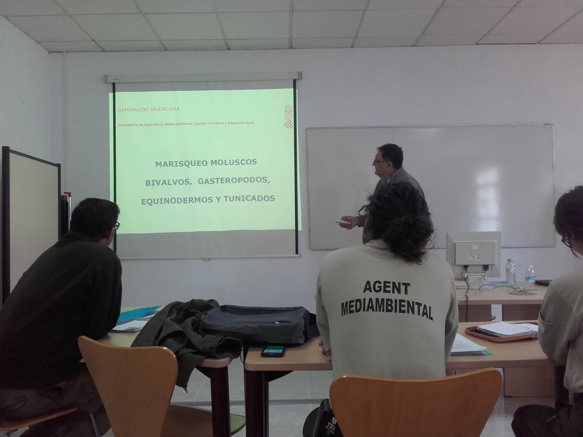 AMGVA's tweet photo. Hoy en Alicante están realizando la charla sobre pesca y marisqueo para Agentes Medioambientales.
@GVAagroambient https://t.co/ZTt8hkW9mj