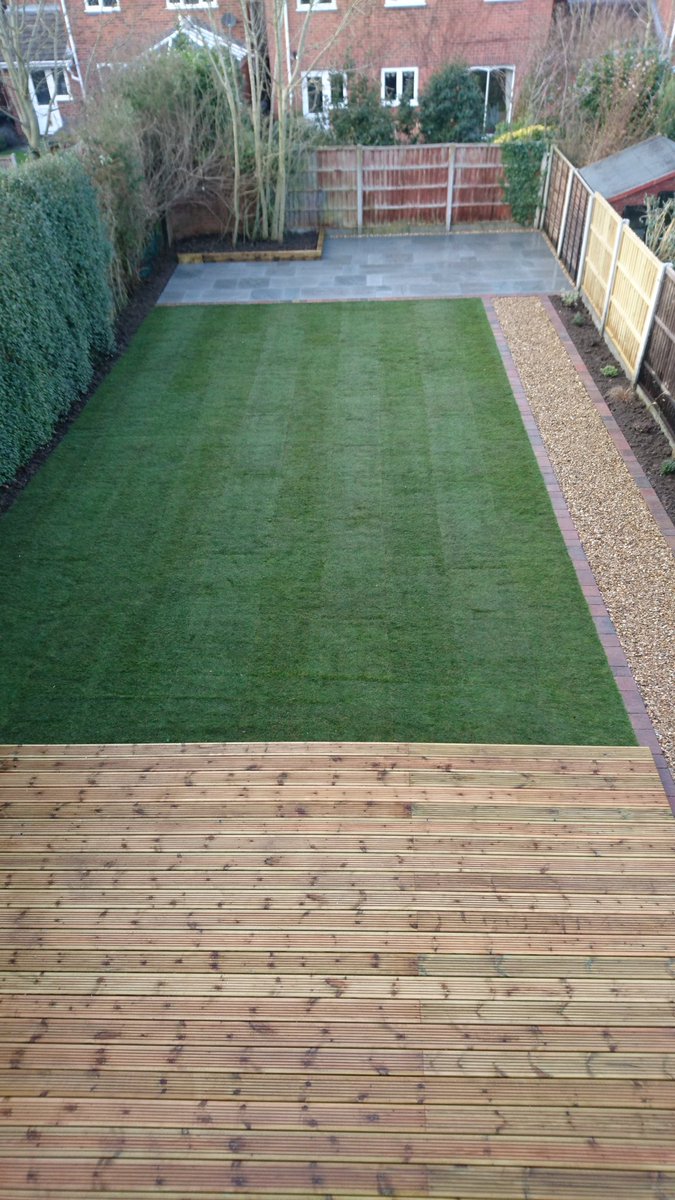 Full transformation finished today by G&amp;J..  What a difference after only 5 days.. And we have another very happy customer 😀 Thank you to <a href="/Smevwack/">Sam Smethurst</a> <a href="/SandstoneUK/">Cheshire Paving Stones</a> for the 'Kandla Grey'.. See more of our work at gandjlandscapes.co.uk.. #Landscaping #Nottingham