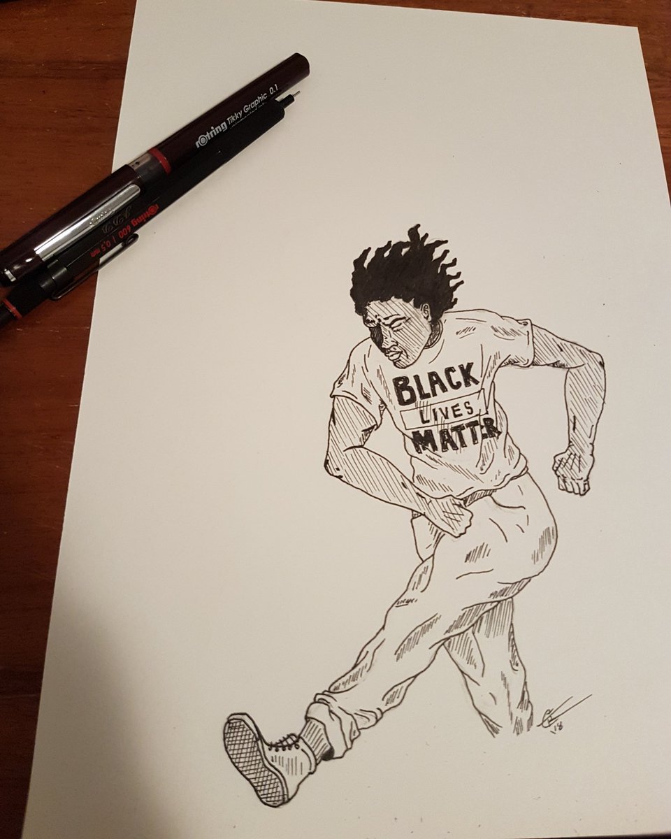 Xtgrxart's tweet image. IM STEPPING OUT! #soulpowerxxx #reactrecords #thelowendfury #blacklivesmatter #hc4hc #pma #minoritiesinpunk #lineart #isograph #rotringpen #rotringartpen #inkonpaper