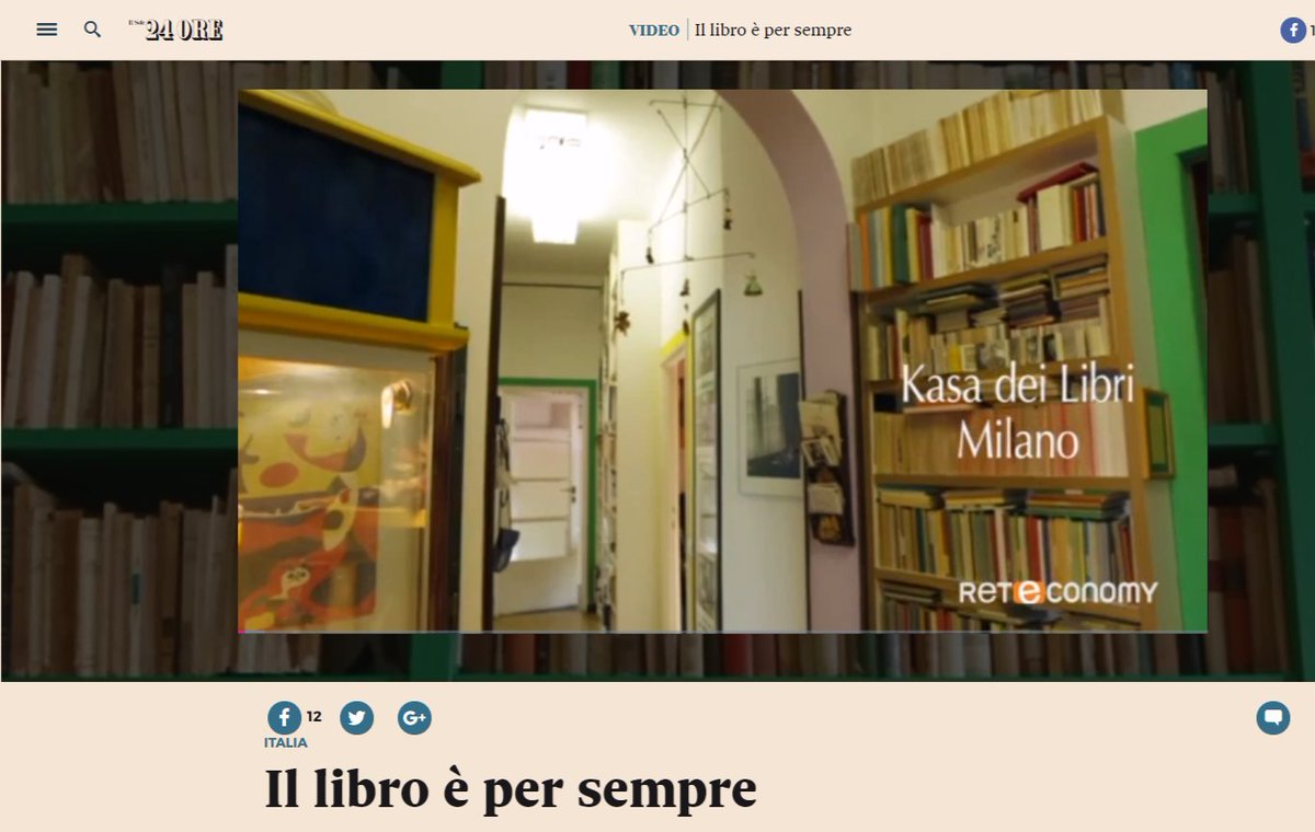 #TerzocanaleShow
Il libro è per sempre. Con #AndreaKerbaker
Debutta Social Video Time la con Cial. Alberto Contri ci accompagna nel modo degli spot dedicati al sociale. A chiudere la puntata la consueta rubrica Consumabile con Coop Lombardia

  stream24.ilsole24ore.com/video/notizie/…