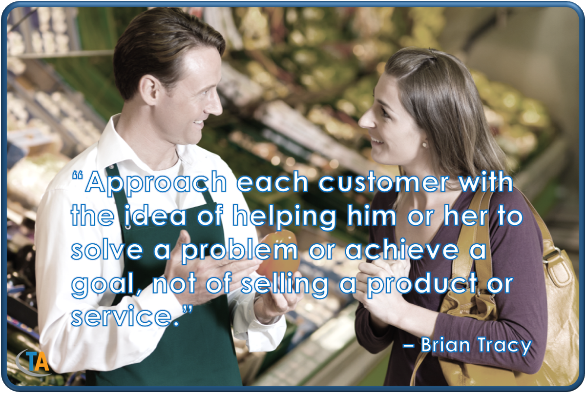 tabs365_us's tweet photo. “Approach each customer with the idea of helping him or her to solve a problem or achieve a goal, not of selling a product or service.” – Brian Tracy  #Quote #BrianTracy #CustomerExperience #CustomerLoyalty #ConsumerExperience #ConsumerRelationships 😁🤘 🤝  🌍 🚀 https://t.co/00Itg8KPyy