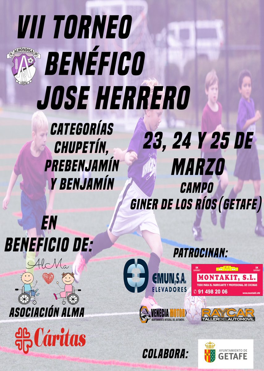 📢COMUNICADO📢
Tras la enorme pérdida de nuestro vicepresidente Jose Herrero, el club ha decidido que el torneo benéfico que organizamos cada año, lleve su nombre la próxima edición
Creemos que un amante del fútbol base como Jose merece tener su nombre en un gran torneo
#DaleAlh