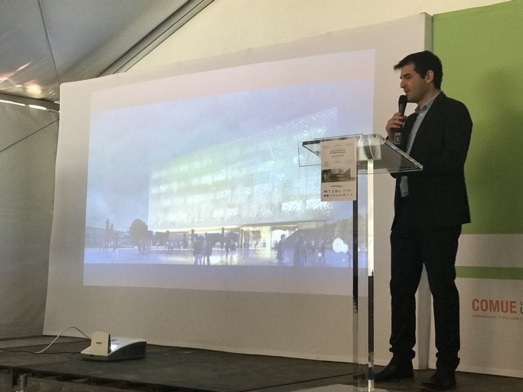 chantal_marion's tweet photo. @Saurel_P #pose de la première pierre du #VillagedesSciences « Merci à Mme Pecresse » #ProjetCampus @Montpellier3m @montpellier_ @montpellier_ Aménagement de la place Eugène Bataillon #continuitepaysagere #espacesverts #bassinshydrauliques #tramway #fluxpietonnier #Urbanisme https://t.co/wfeQj8zolG