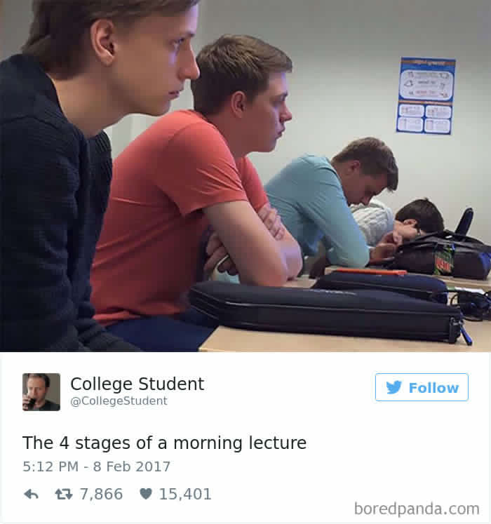 AwwThingsDaily's tweet photo. 22 Hilarious Photos That Prove #College Isn't Easy https://t.co/Jb4DhPmWpf #Funny #Life #Lol #Wtf https://t.co/s4N1q46VJG