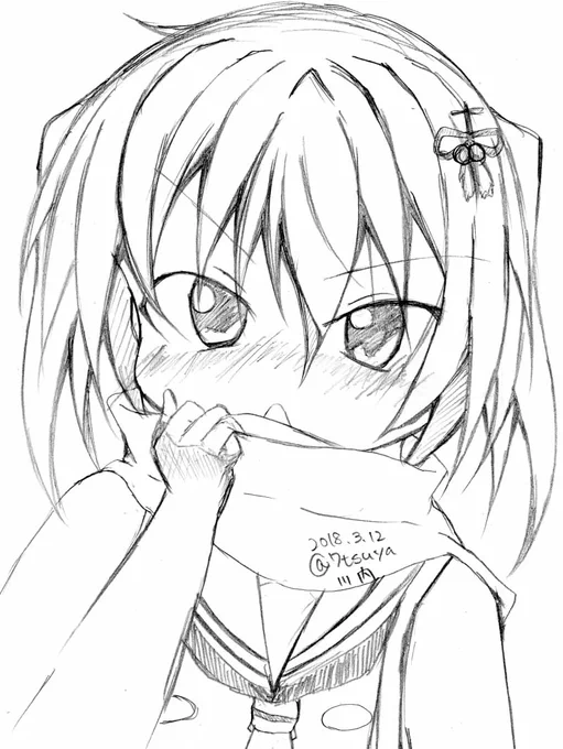 #艦これ版深夜の真剣お絵描き60分一本勝負 
#艦これ版真剣お絵描き60分一本勝負_20180312

川内 
