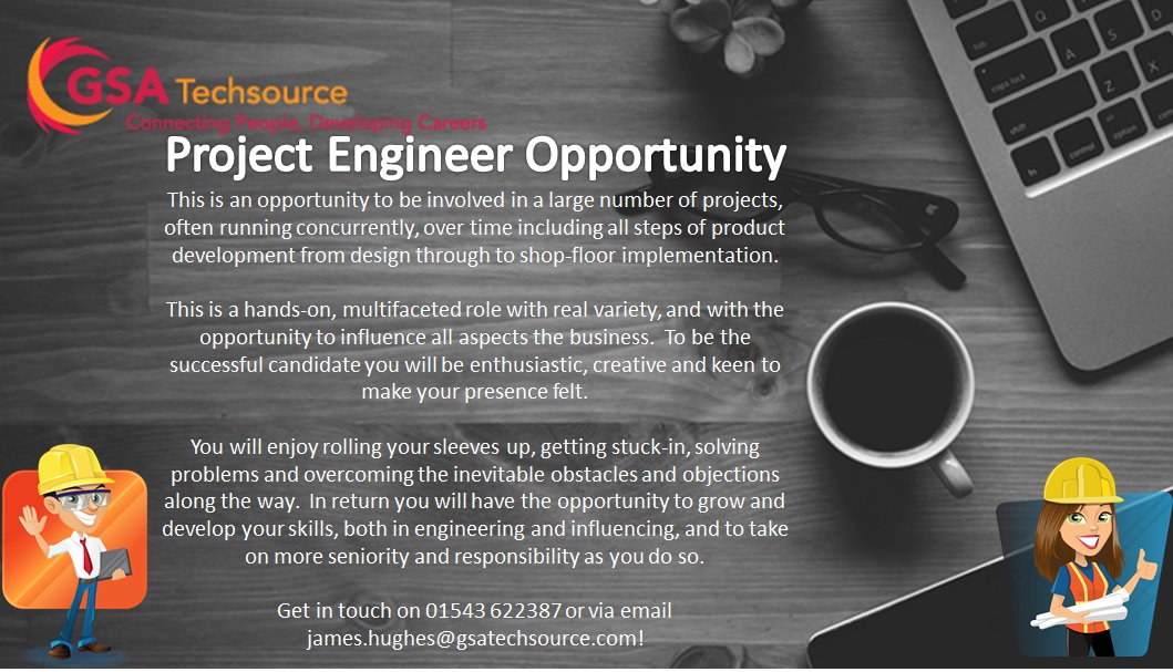 JamesGSATech's tweet photo. Working on a really exciting opportunity at the moment based in #Coventry for a #ProjectEngineer ... if you have been working in #projects and #Product #Design and are looking to take the next step in your #career then get in touch for more info! https://t.co/aNVP8T9zsi