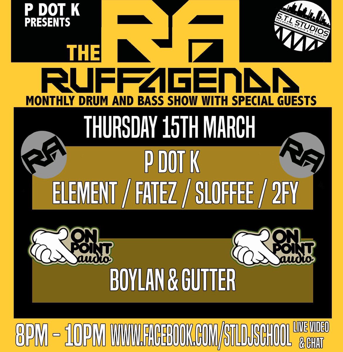 DJPdotK's tweet image. THURSDAY @ 8-10pm.
@DJ_Boylan @therealfatez @TheRealElement1 @SloffeeMC @mctoothie