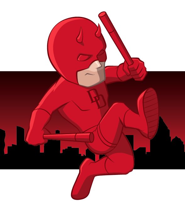 Here’s a little Daredevil. Happy Monday! -Paul
.
#Daredevil #MattMurdock #TheManWithoutFear #Marvel #Netflix #MarvelComics #CharlieCox #AdobeIllustrator #IllustratorArt #IllustratorArtist #HellsKitchen #Chibi #DaredevilChibi