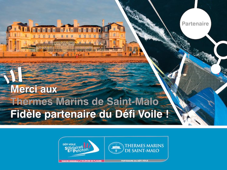 Le #DVSEP est heureux de compter à nouveau les <a href="/thermesmarins/">Thermes Marins</a> de <a href="/VilleSaintMalo/">Ville de Saint-Malo</a> dans les rangs de ses fidèles partenaires ! Le Défi Voile 🤗 et la forme physique de <a href="/thibautvauchel/">thibaut vauchel</a> 💪 vous disent MERCI !!
#VaincreEnsembleLaScléroseEnPlaques @FondationARSEP <a href="/Multi50/">Multi50</a>