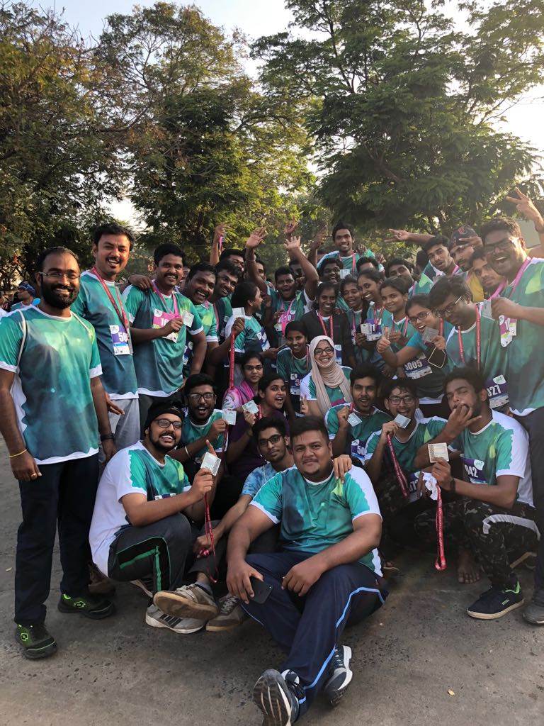 APAEngineering's tweet image. Making MPEZ known to #Chennai via #MPEZRun2018 . 100 Enthusiastic participants from APA after the #marathon