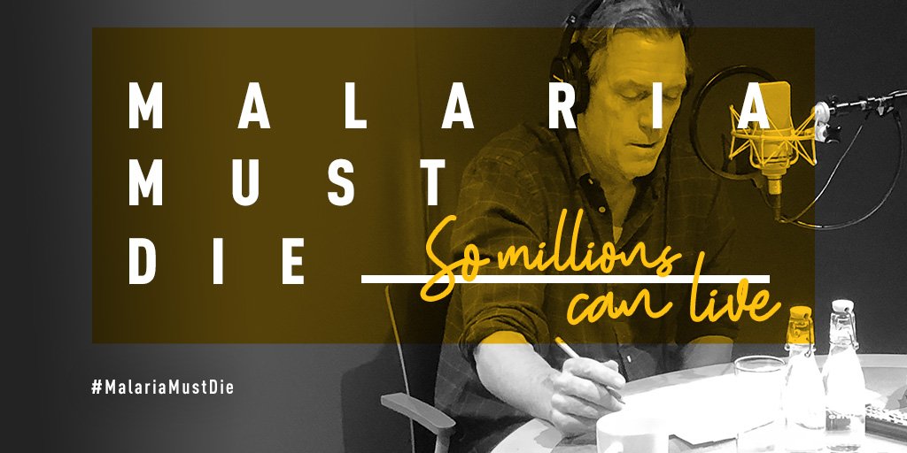 ZeroMalariaGB's tweet photo. A huge thank you to the true gent that is @hughlaurie for being the voice behind our @aardman animation. Follow the mozzie through time to see just why we need to get @Commonwealth18 leaders to end malaria for good now! #MalariaMustDie #CommonwealthDay https://t.co/NrhJ11HaZn https://t.co/2Ui3nLJ9d4