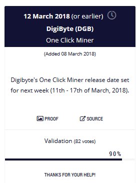 Sinone69's tweet photo. DigiByte - Updates #DigibyteOneClickMiner 
Thanks for all the hard work to the developers &amp; @PatWielandLIVE 
@DigiByteCoin #blockchain $dgb https://t.co/uBp9eKVpP5