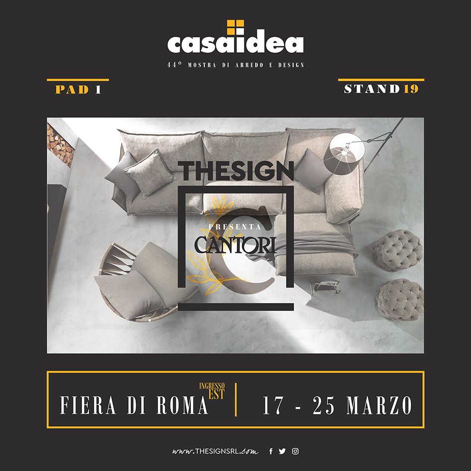 ThesignSrl's tweet photo. Vi aspettiamo a #Casaidea con la collezione #Cantori e con speciali sconti riservati esclusivamente ai soli visitatori della fiera
Venite numerosi..!!
@FieraRoma
Dal 17 al 25 Marzo! https://t.co/PaHf7ORrNH