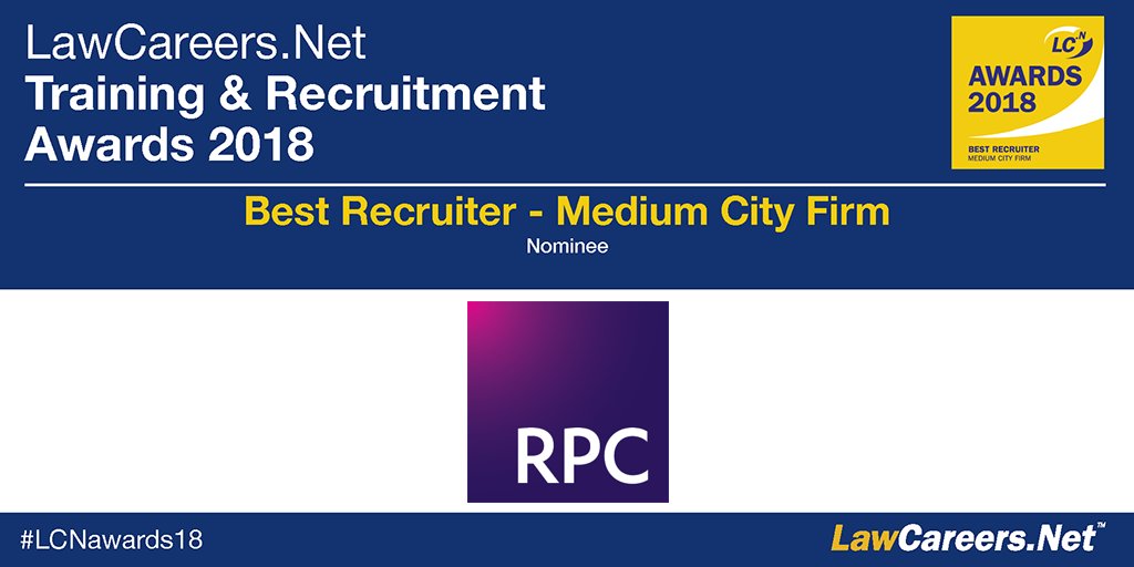 .<a href="/LawCareersNetUK/">LawCareers.Net</a> revealed the list of nominees for the #LCNawards18 – Amazing to be nominated for Best Recruiter (Medium City Firm)! <a href="/LifeinaLawFirm/">Life in a Law Firm</a>