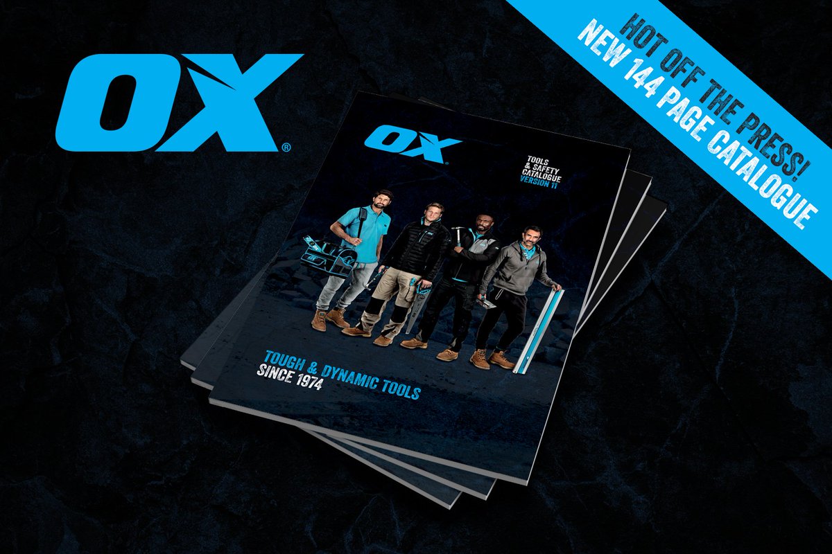OXtoolsUK's tweet photo. HOT OF THE PRESS… The new OX Handtool &amp; Safety Catalogue @OXtoolsUK get your copy from your local OX stockist or take a look online at… https://t.co/NciqQRkJDE https://t.co/hdacM9eqa8