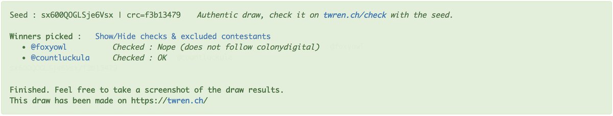 Big congrats to <a href="/countluckula/">ᒪeigh</a> for winning our giveaway! Send us a message to claim your gift card.