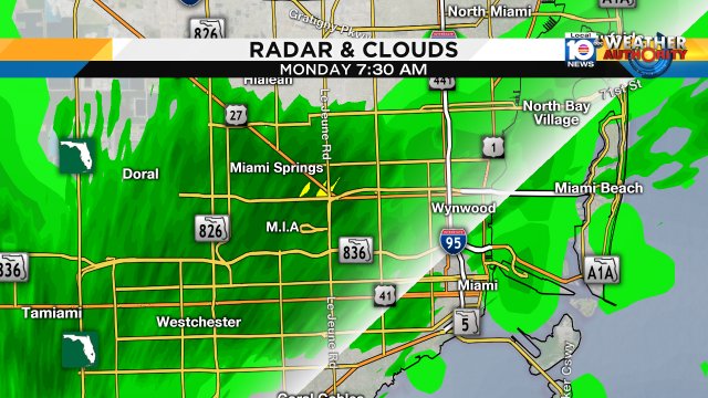Showers and storms moving into parts of Miami-Dade. https://t.co/DKlKy7fj0a
