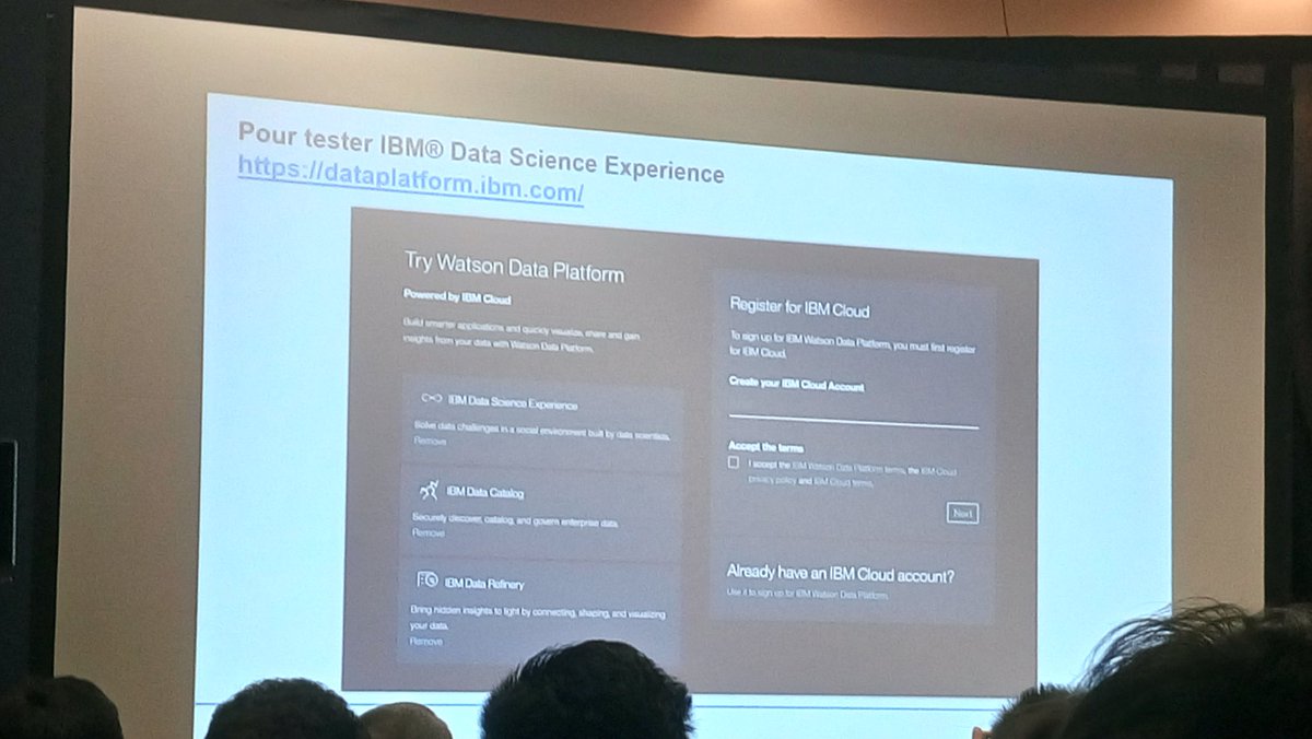 BretMatthieu's tweet photo. #BigDataParis lien pour tester la plateforme data science IBM https://t.co/NmoNHLGFIY