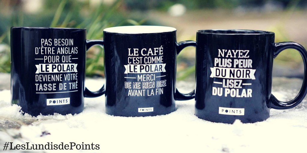 EditionsPoints's tweet image. RT + Follow pour tenter de gagner votre mug préféré dédié au polar, notre star du mois ! 
#moisdupolar #LesLundisdePoints